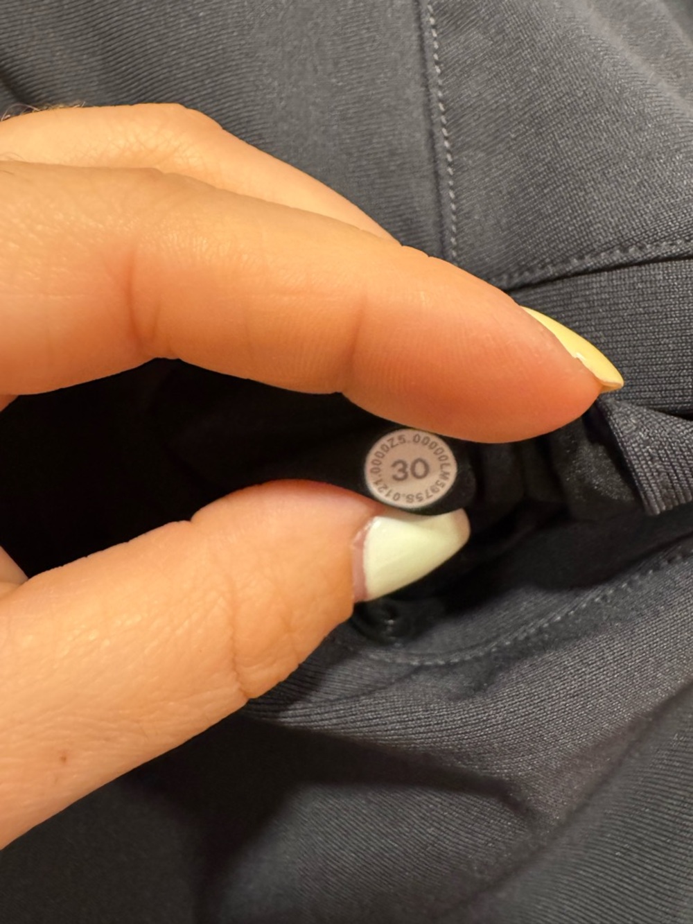 Lululemon Commission Pant Slim *Warpstreme 30" In Obsidian Size 30 Waist - Picture 2 of 6